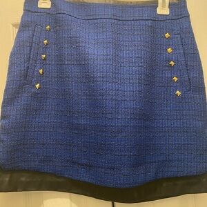 - Romeo & Juliet Couture blue and black mini skirt size S